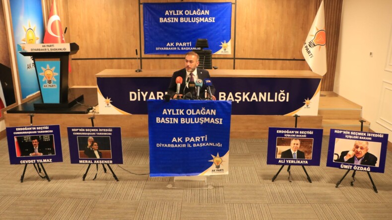 Ak Parti Diyarbakır İl Başkanı Aydın, “HDP, Ümit Özdağ’ın Bakan olması için uğraştı”