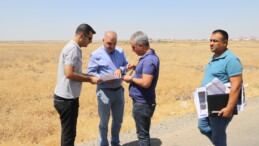 Diyarbakır’da depremzedeler için inşası süren konutlarda alt yapı çalışmaları başladı