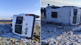 Öğretmenleri Taşıyan Servis Aracı 4 Takla Attı: 11 Yaralı