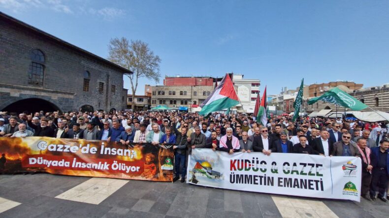 Diyarbakır’da Dünya Kudüs Günü dolayısıyla kitlesel basın açıklaması düzenlendi