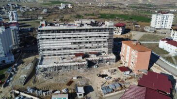 35 Yataklı Hani Devlet Hastanesi’nin İnşaatı Hızla Yükseliyor