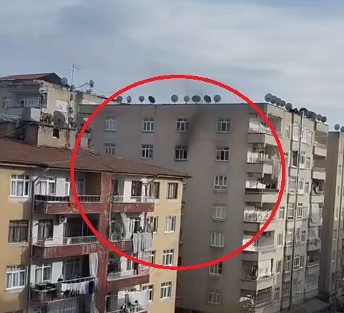 Diyarbakır’da apartman dairesinde çıkan yangın, söndürüldü