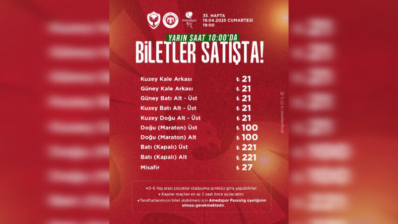 Amedspor’dan KAPALI GİŞE İÇİN Kritik Maç Öncesi Taraftara Büyük JEST