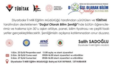 Diyarbakır’da bilim şenliği bugün başlıyor