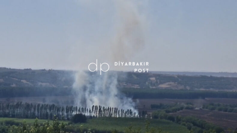 Hevsel Bahçeleri’nde çıkan anız yangını söndürüldü