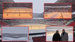 Diyarbakır Stadyumu’nda Çimler, Don ve Buzlanmaya Karşı Yapay Güneş Işığıyla Korunuyor