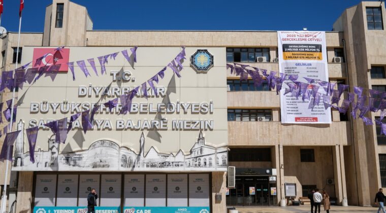 Diyarbakır Büyükşehir Belediyesi, 2025 Yılı Gelir-Gider Tablosunu Binasına Astı