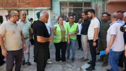 Belediye Başkanları, Metruk Yapıların Yıkım Çalışmasına Katıldı
