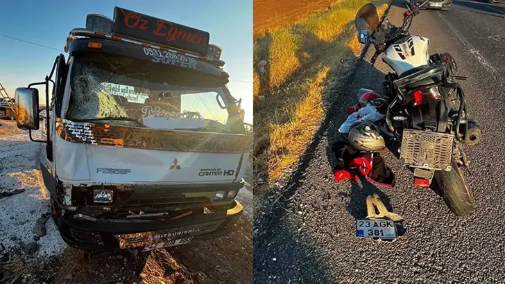 Diyarbakır’da Kamyonet İle Motosiklet Çarpıştı: 1 Ölü, 1 Yaralı